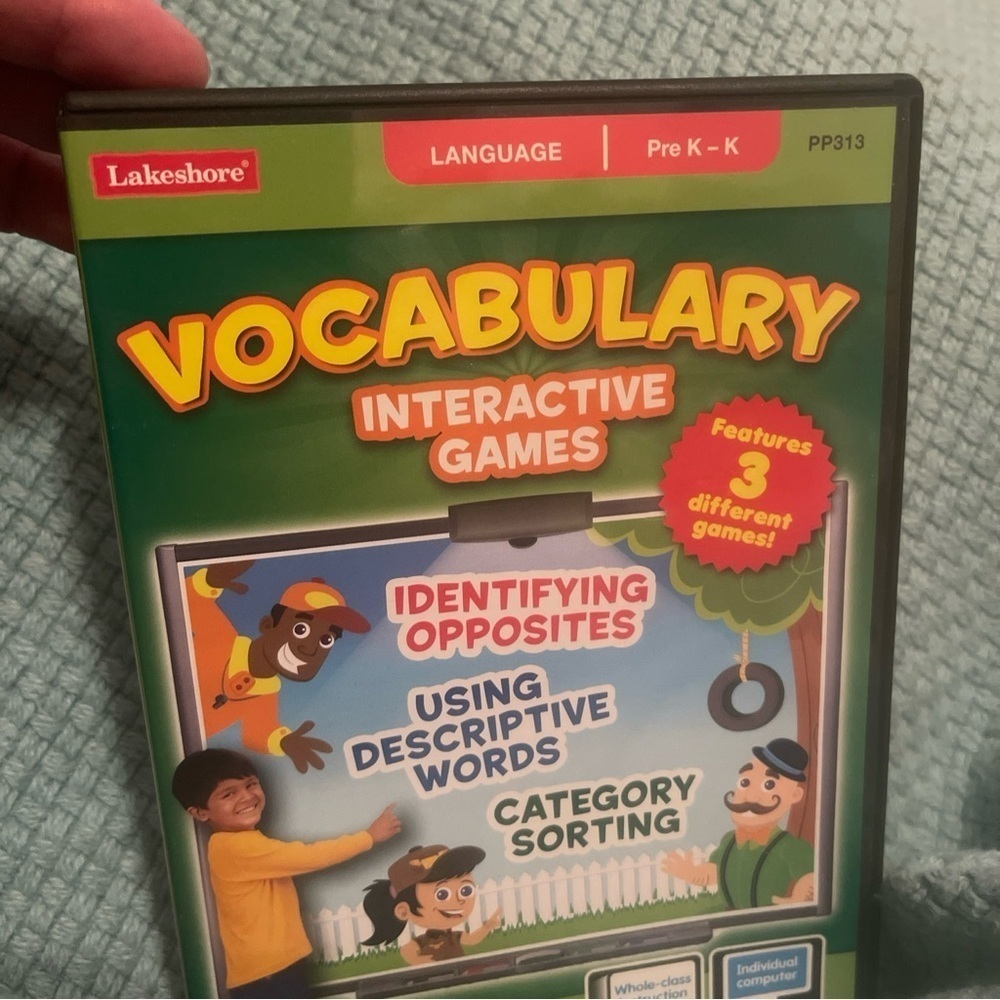 Lakeshore Language Vocabulary Interactive Games 3 Games Vocabulary PC Cd Rom